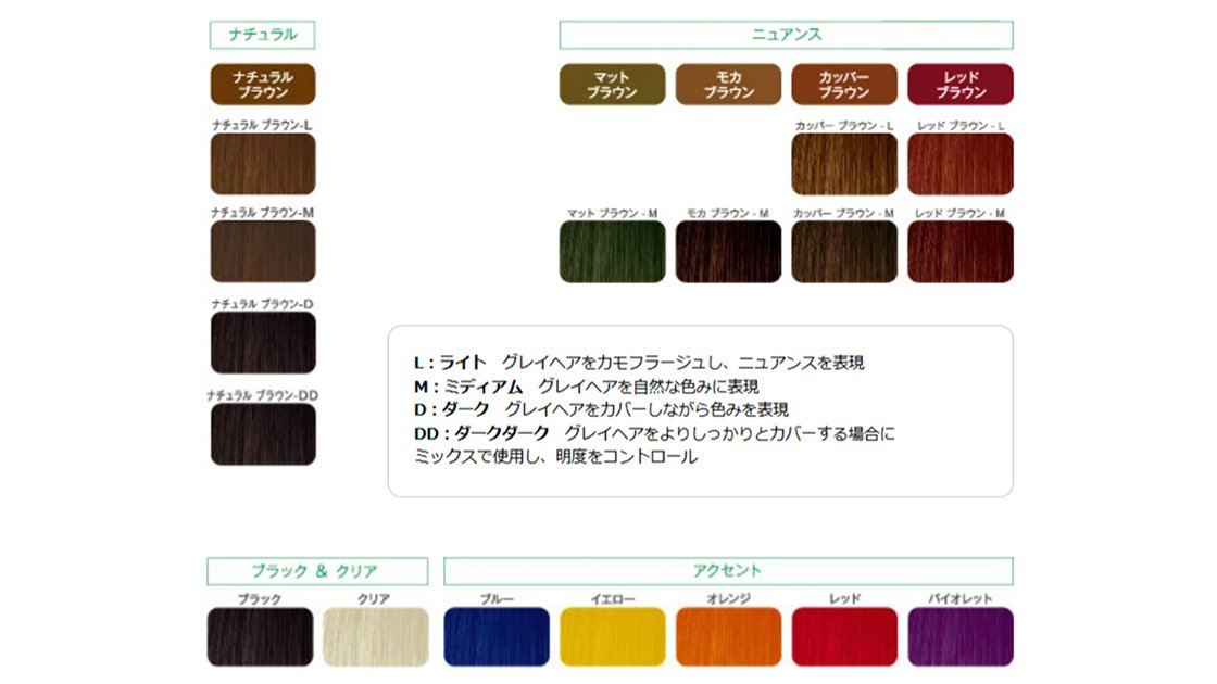 カラーラインナップイメージ図